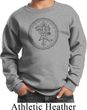 Kids Yoga Circle Ganesha Black Print Youth Sweatshirt