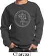 Kids Yoga Circle Ganesha White Print Youth Sweatshirt