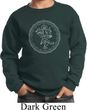 Kids Yoga Circle Ganesha White Print Youth Sweatshirt