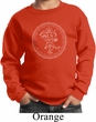 Kids Yoga Circle Ganesha White Print Youth Sweatshirt