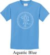 Kids Yoga Circle Ganesha White Print Youth T-shirt