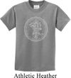 Kids Yoga Circle Ganesha White Print Youth T-shirt
