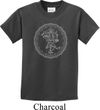 Kids Yoga Circle Ganesha White Print Youth T-shirt