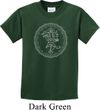 Kids Yoga Circle Ganesha White Print Youth T-shirt
