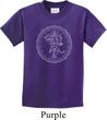 Kids Yoga Circle Ganesha White Print Youth T-shirt