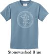 Kids Yoga Circle Ganesha White Print Youth T-shirt