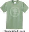 Kids Yoga Circle Ganesha White Print Youth T-shirt