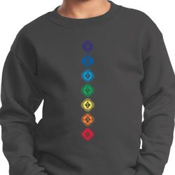 Kids Yoga Diamond Chakras Youth Sweatshirt