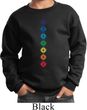 Kids Yoga Diamond Chakras Youth Sweatshirt