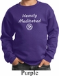 Kids Yoga Heavily Meditated with OM Youth Sweatshirt