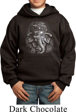 Kids Yoga Hoodie 3D Ganesha Darks Hoody