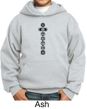 Kids Yoga Hoodie 7 Chakras Black Print Youth Hoody
