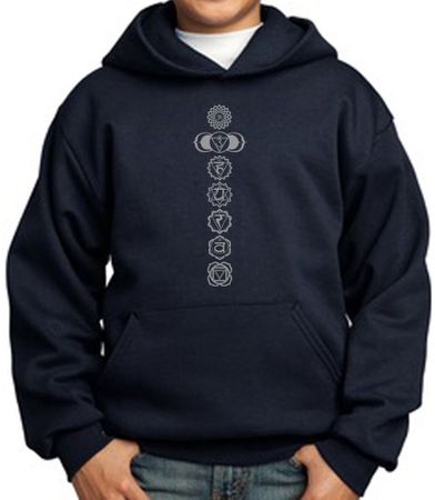 Kids Yoga Hoodie 7 Chakras Meditation Youth Hoody