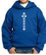 Kids Yoga Hoodie 7 Chakras White Print Youth Hoody