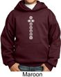 Kids Yoga Hoodie 7 Chakras White Print Youth Hoody