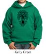 Kids Yoga Hoodie Black Bodhi Tree Hoody