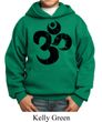 Kids Yoga Hoodie Black Distressed OM Hoody
