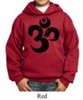 Kids Yoga Hoodie Black Distressed OM Hoody