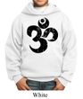 Kids Yoga Hoodie Black Distressed OM Hoody