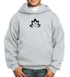 Kids Yoga Hoodie Black Namaste Lotus Hoody