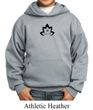 Kids Yoga Hoodie Black Namaste Lotus Hoody