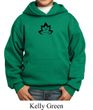 Kids Yoga Hoodie Black Namaste Lotus Hoody