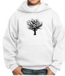 Kids Yoga Hoodie Black Tree of Life Youth Hoody