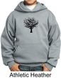 Kids Yoga Hoodie Black Tree of Life Youth Hoody