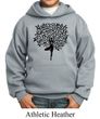 Kids Yoga Hoodie Black Tree Pose Hoody