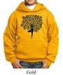Kids Yoga Hoodie Black Tree Pose Hoody