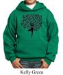 Kids Yoga Hoodie Black Tree Pose Hoody