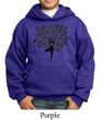 Kids Yoga Hoodie Black Tree Pose Hoody