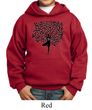 Kids Yoga Hoodie Black Tree Pose Hoody