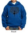 Kids Yoga Hoodie Black Tree Pose Hoody