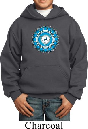 Kids Yoga Hoodie Blue Vishuddha Hoody