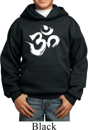 Kids Yoga Hoodie Brushstroke Aum Hoody