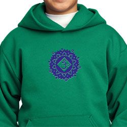 Kids Yoga Hoodie Floral Sahasrara Hoody