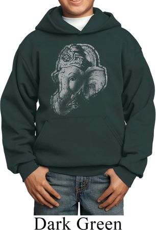 Kids Yoga Hoodie Ganesha Profile Hoody