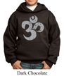 Kids Yoga Hoodie Grey Distressed OM Hoody