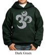 Kids Yoga Hoodie Grey Distressed OM Hoody