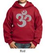 Kids Yoga Hoodie Grey Distressed OM Hoody