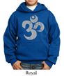 Kids Yoga Hoodie Grey Distressed OM Hoody