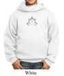 Kids Yoga Hoodie Grey Namaste Lotus Hoody