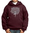 Kids Yoga Hoodie Grey Tree Pose Hoody