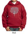 Kids Yoga Hoodie Grey Tree Pose Hoody