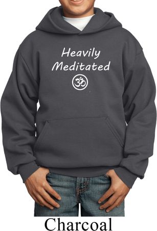 Kids Yoga Hoodie Heavily Meditated with OM Youth Hoody
