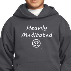 Kids Yoga Hoodie Heavily Meditated with OM Youth Hoody