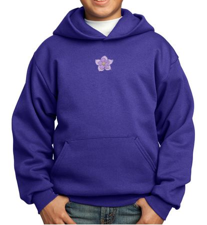 Kids Yoga Hoodie Layered Flower Patch Hoody