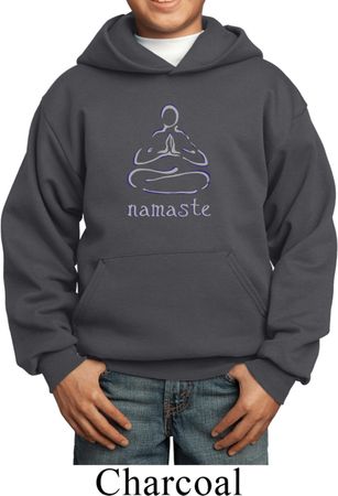 Kids Yoga Hoodie Namaste Lotus Pose Hoody