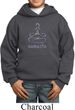 Kids Yoga Hoodie Namaste Lotus Pose Hoody